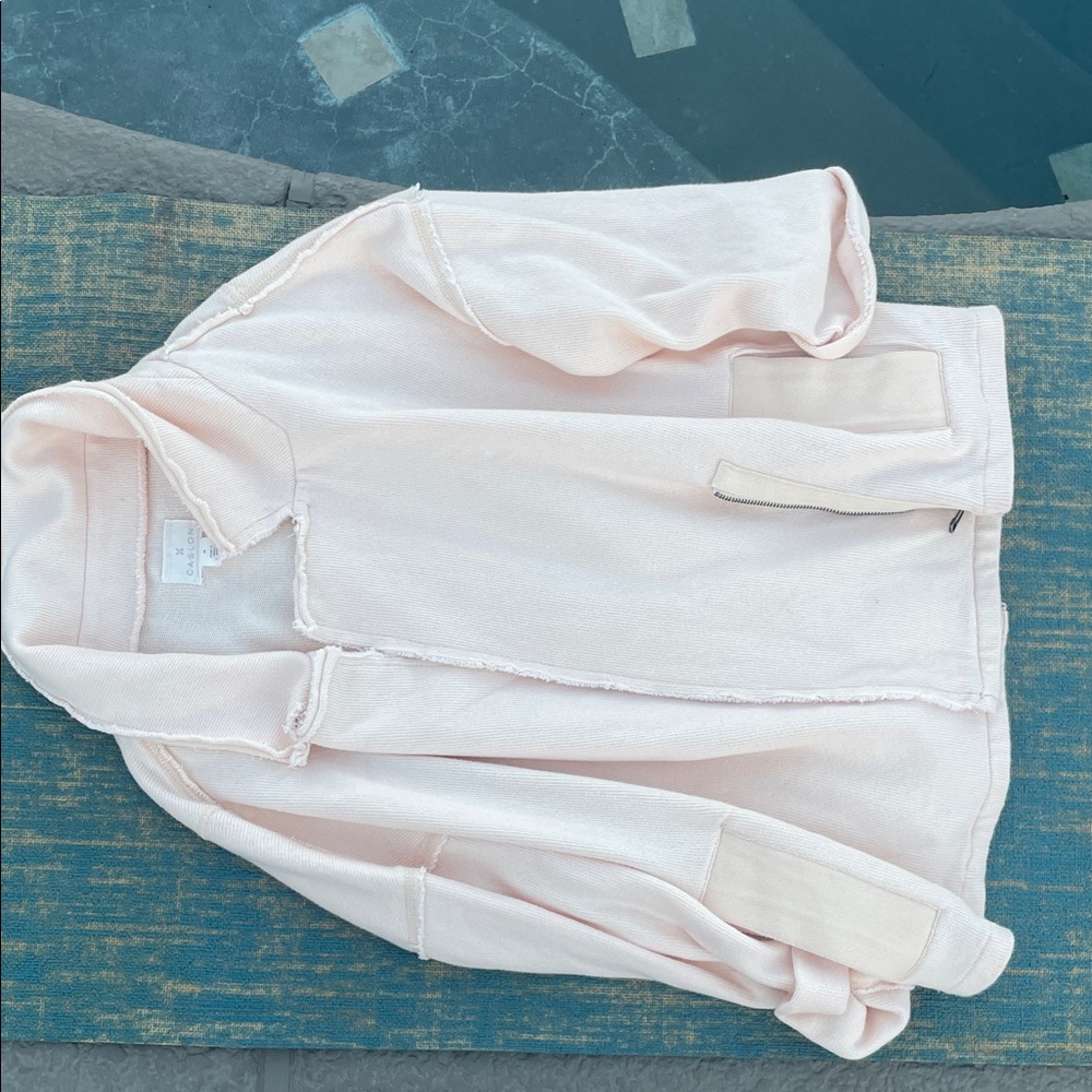 Caslon Soft Pink Textured Jacket